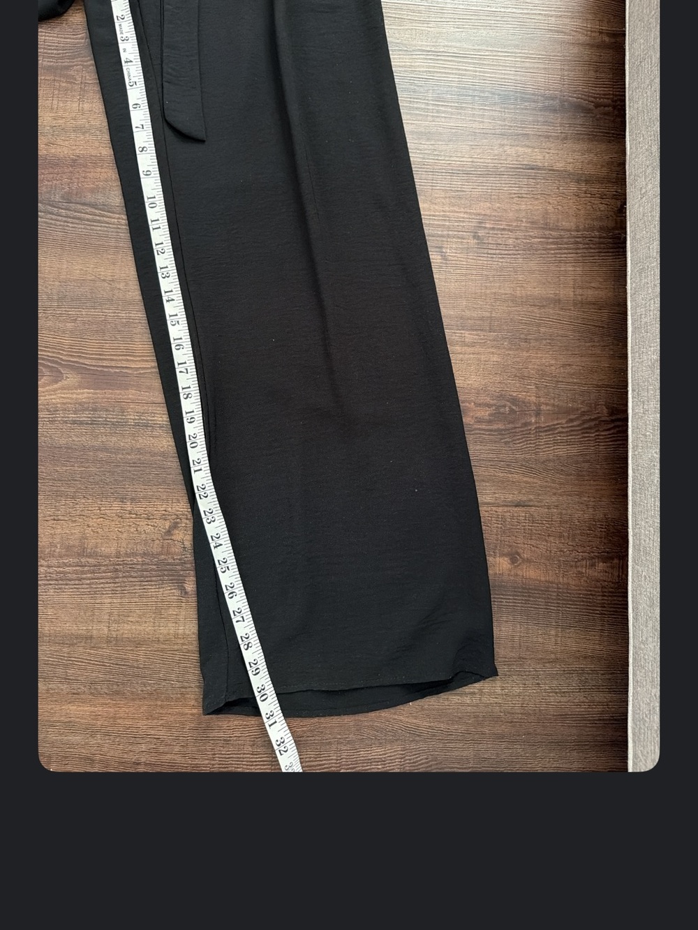 Classic Black Wrap Jumpsuit with Tie Waist - Picture 7 of 7